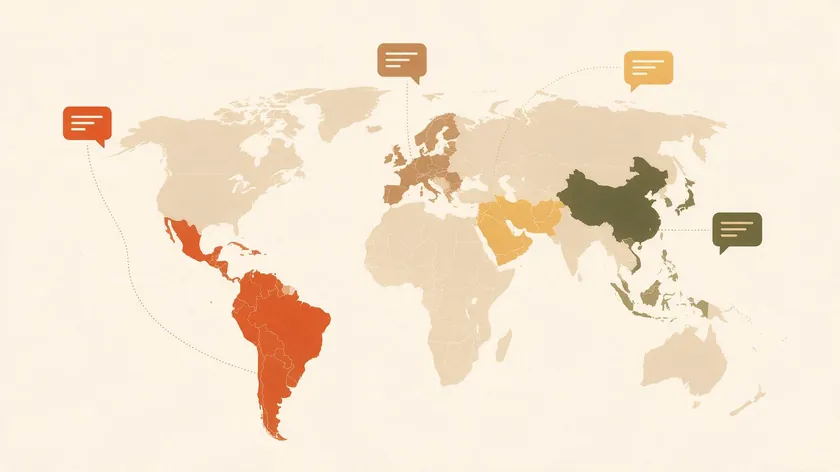 World map highlighting regions with different WhatsApp business cost by recipient country.