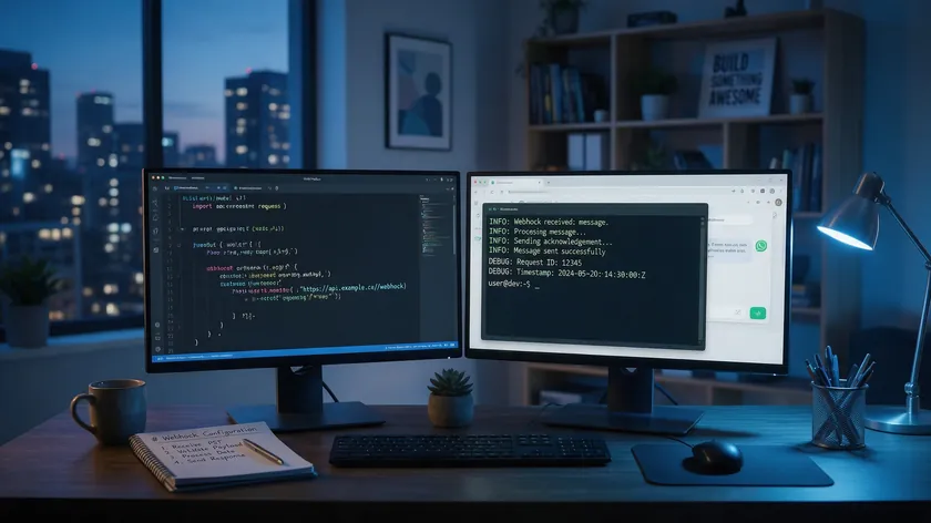 Developer integrating a WhatsApp marketing tool's API into a business application
