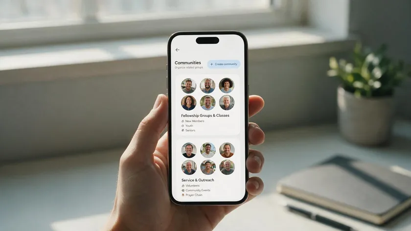 Steps for how to create a WhatsApp community on iPhone using the standard WhatsApp app
