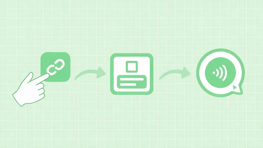 Two arrow illustrations comparing a simple no-code WhatsApp form builder path against a more complex integration setup.