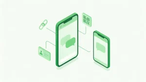 How to share WhatsApp number using a link, QR code or contact card on a phone